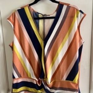 Multicolor sleeveless blouse Sz. L